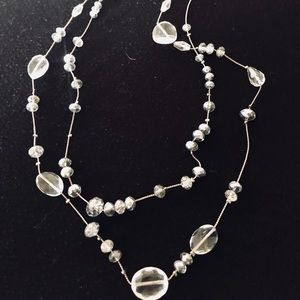 Sparkling Silver & Crystal Necklace